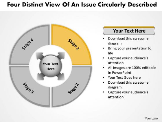 Distinct View Of An Issue Circularly Described Diagram PowerPoint Templates Distinct View Of An Issue Circularly Described Diagram PowerPoint Templates