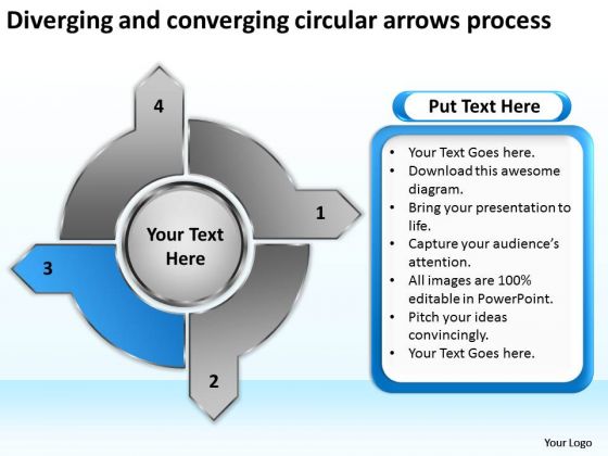 Diverging And Converging Circular Arrows Process Radial Chart PowerPoint Slides Diverging And Converging Circular Arrows Process Radial Chart PowerPoint Slides