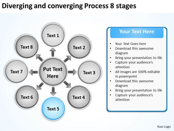 Diverging And Converging Process 8 Stages Circular PowerPoint Templates Diverging And Converging Process 8 Stages Circular PowerPoint Templates