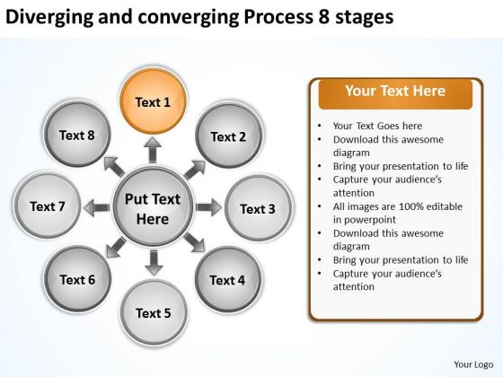 Diverging And Converging Process 8 Stages Cycle Layout Chart PowerPoint Slides Diverging And Converging Process 8 Stages Cycle Layout Chart PowerPoint Slides