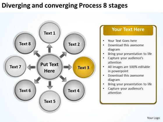 Diverging And Converging Process 8 Stages Cycle Layout Diagram PowerPoint Slides Diverging And Converging Process 8 Stages Cycle Layout Diagram PowerPoint Slides