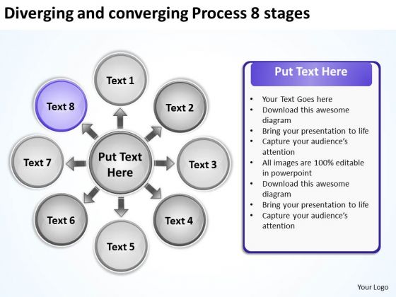 Diverging And Converging Process 8 Stages Cycle Layout PowerPoint Slides Diverging And Converging Process 8 Stages Cycle Layout PowerPoint Slides