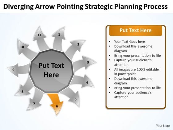 Diverging Arrow Pointing Strategic Planning Process Arrow Cycle Chart PowerPoint Slides Diverging Arrow Pointing Strategic Planning Process Arrow Cycle Chart PowerPoint Slides