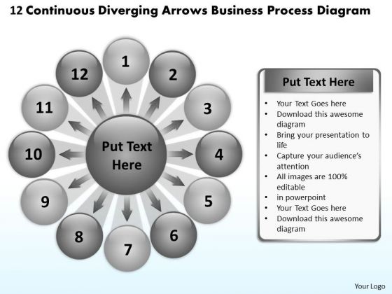 Diverging Arrows Business Process Diagram Circular Network PowerPoint Slides Diverging Arrows Business Process Diagram Circular Network PowerPoint Slides