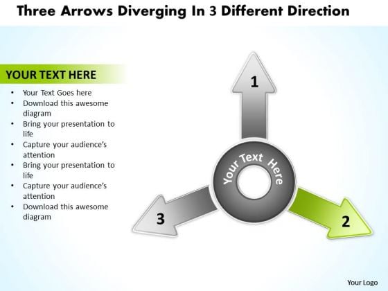 Diverging Arrows Pointing Direction Circular Layout Network PowerPoint Templates Diverging Arrows Pointing Direction Circular Layout Network PowerPoint Templates