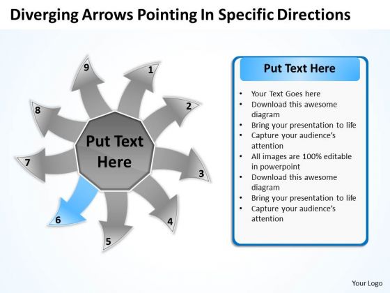 Diverging Arrows Pointing Specific Directions Circular Cycle Process PowerPoint Slides Diverging Arrows Pointing Specific Directions Circular Cycle Process PowerPoint Slides