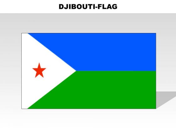 Djibouti Country PowerPoint Flags