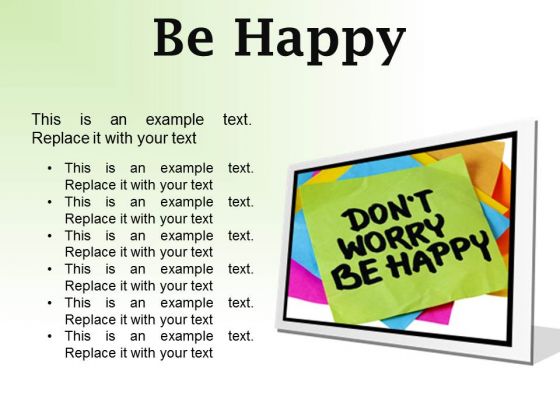 Do Not Worry Note Metaphor PowerPoint Presentation Slides F Do Not Worry Note Metaphor PowerPoint Presentation Slides F