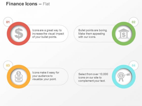 Dollar Symbol Coins Banking Target Ppt Slides Graphics Dollar Symbol Coins Banking Target Ppt Slides Graphics