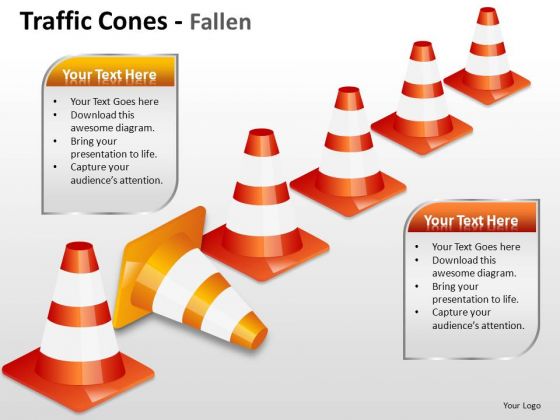 Domain Traffic Cones PowerPoint Slides And Ppt Diagram Templates