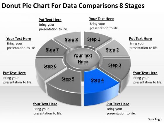 Donut Pie Chart For Data Comparisons 8 Stages Example Business Plan PowerPoint Slides Donut Pie Chart For Data Comparisons 8 Stages Example Business Plan PowerPoint Slides