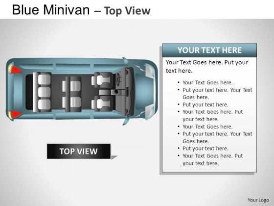 Dormobile Blue Minivan Top View PowerPoint Slides And Ppt Diagram Templates Dormobile Blue Minivan Top View PowerPoint Slides And Ppt Diagram Templates