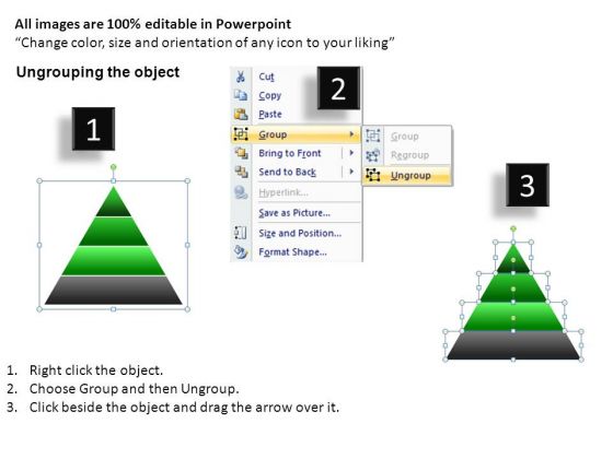Download PowerPoint Slides Pyramids 4 Layers colorful ideas