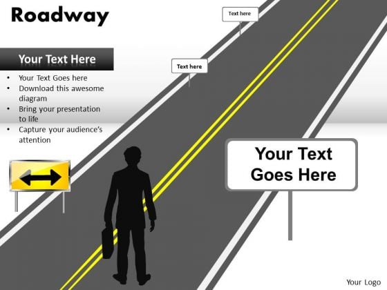 Download Roadsigns PowerPoint Slides And Highway Signs PowerPoint Templates