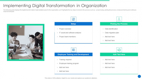 ERP Digital Transformation Journey Implementing Digital Transformation In Organization Inspiration PDF