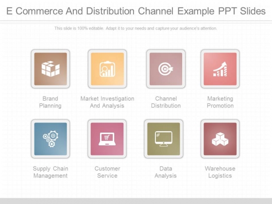 E Commerce And Distribution Channel Example Ppt Slides