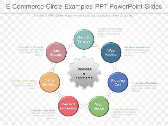 E Commerce Circle Examples Ppt Powerpoint Slides