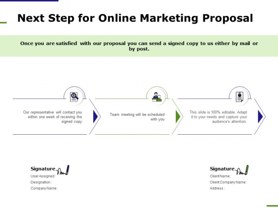 E Marketing Next Step For Online Marketing Proposal Ppt Layouts Template PDF