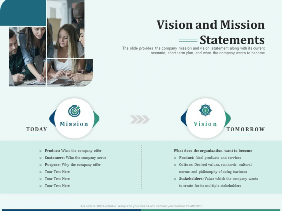 Early Stage Funding Vision And Mission Statements Ppt Infographic Template Graphics PDF Early Stage Funding Vision And Mission Statements Ppt Infographic Template Graphics PDF