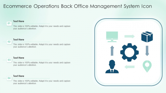 Ecommerce Operations Back Office Management System Icon Inspiration PDF