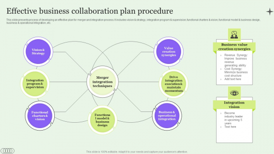 Effective Business Collaboration Plan Procedure Pictures PDF