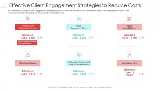 Effective Client Engagement Strategies To Reduce Costs Professional PDF Effective Client Engagement Strategies To Reduce Costs Professional PDF