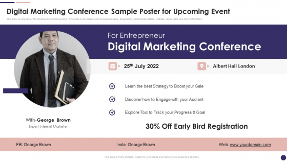 Effective Company Event Communication Plan Digital Marketing Conference Sample Poster Inspiration PDF Effective Company Event Communication Plan Digital Marketing Conference Sample Poster Inspiration PDF
