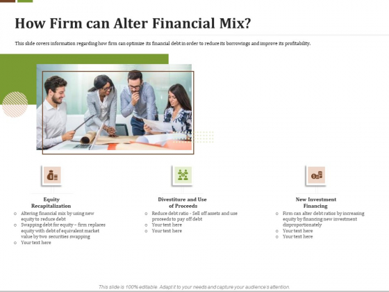 Effective Corporate Turnaround Management How Firm Can Alter Financial Mix Ppt Pictures Graphics Example PDF