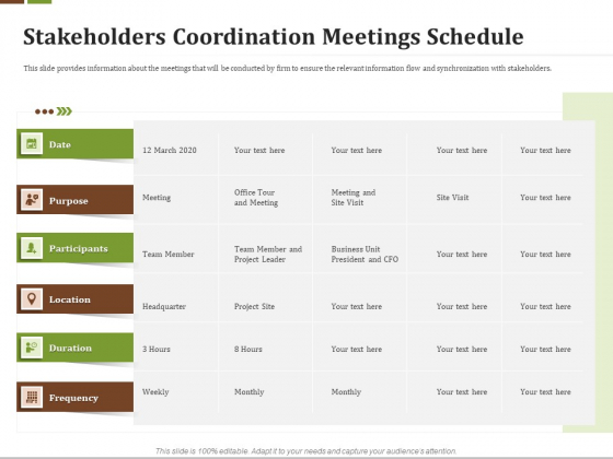 Effective Corporate Turnaround Management Stakeholders Coordination Meetings Schedule Graphics PDF Effective Corporate Turnaround Management Stakeholders Coordination Meetings Schedule Graphics PDF