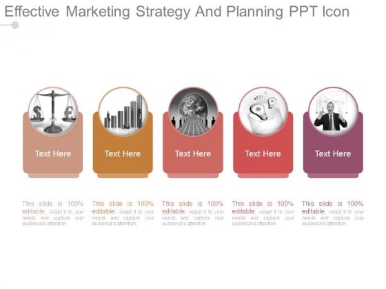 Effective Marketing Strategy And Planning Ppt Icon