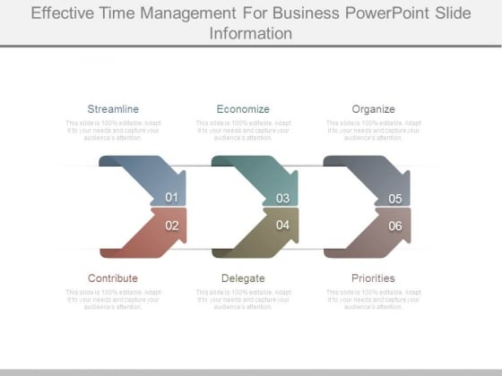 Effective Time Management For Business Powerpoint Slide Information Effective Time Management For Business Powerpoint Slide Information