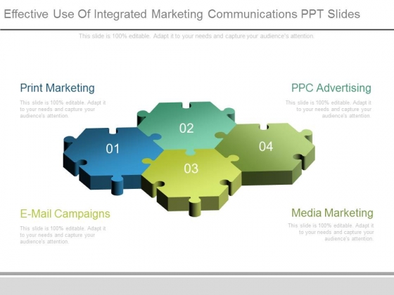 Effective Use Of Integrated Marketing Communications Ppt Slides