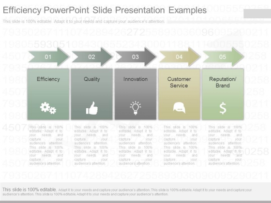 Efficiency Powerpoint Slide Presentation Examples