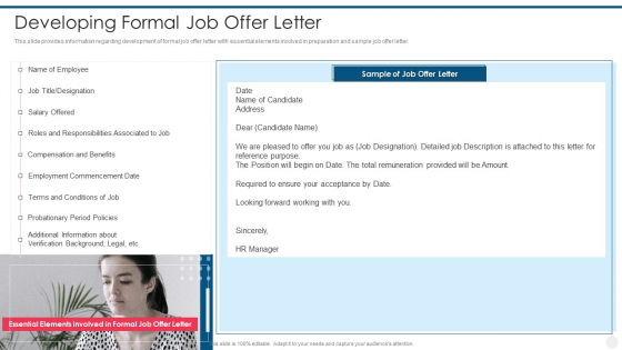 Efficient Hiring And Selection Process Developing Formal Job Offer Letter Infographics PDF Efficient Hiring And Selection Process Developing Formal Job Offer Letter Infographics PDF