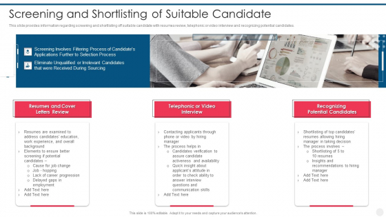 Efficient Hiring And Selection Process Screening And Shortlisting Of Suitable Candidate Topics PDF