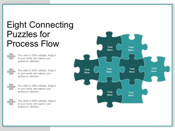 Eight Connecting Puzzles For Process Flow Ppt PowerPoint Presentation Summary Format Ideas