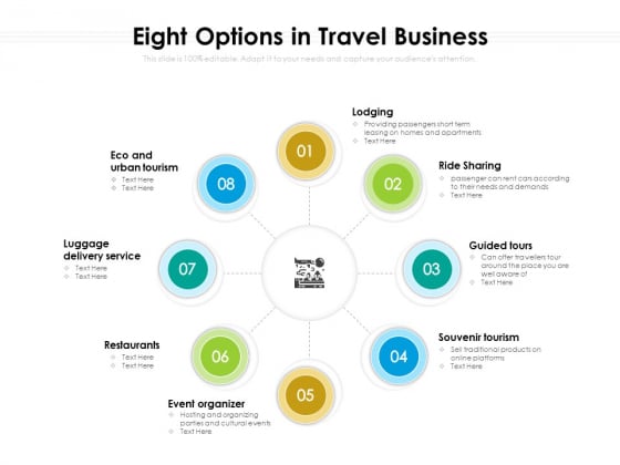 Eight Options In Travel Business Ppt PowerPoint Presentation Gallery Picture PDF Eight Options In Travel Business Ppt PowerPoint Presentation Gallery Picture PDF