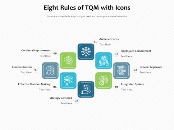Eight Rules Of TQM With Icons Ppt PowerPoint Presentation Gallery Format Ideas PDF Eight Rules Of TQM With Icons Ppt PowerPoint Presentation Gallery Format Ideas PDF