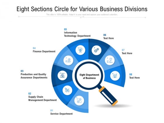Eight Sections Circle For Various Business Divisions Ppt PowerPoint Presentation Gallery Ideas PDF Eight Sections Circle For Various Business Divisions Ppt PowerPoint Presentation Gallery Ideas PDF