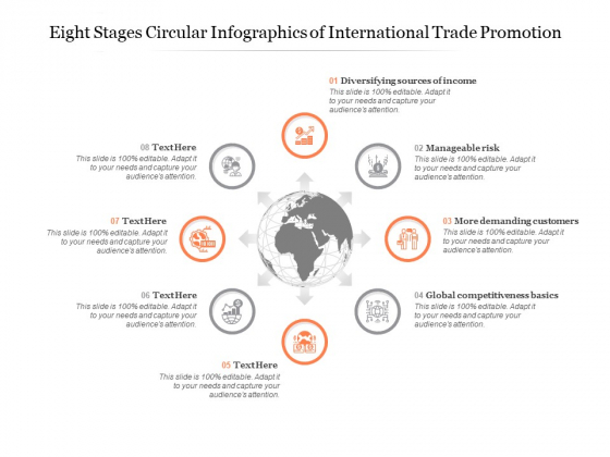 Eight Stages Circular Infographics Of International Trade Promotion Ppt PowerPoint Presentation Icon Images Eight Stages Circular Infographics Of International Trade Promotion Ppt PowerPoint Presentation Icon Images