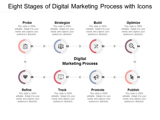 Eight Stages Of Digital Marketing Process With Icons Ppt PowerPoint Presentation Show Eight Stages Of Digital Marketing Process With Icons Ppt PowerPoint Presentation Show