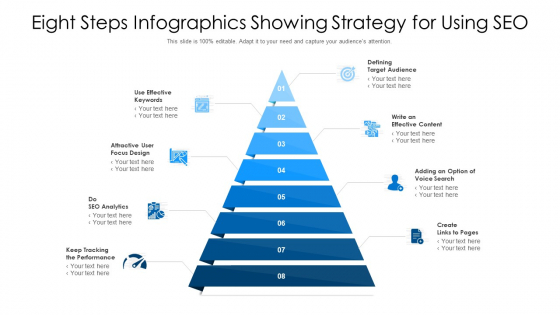 Eight Steps Infographics Showing Strategy For Using SEO Graphics PDF Eight Steps Infographics Showing Strategy For Using SEO Graphics PDF