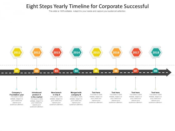 Eight Steps Yearly Timeline For Corporate Successful Ppt PowerPoint Presentation Icon Deck PDF Eight Steps Yearly Timeline For Corporate Successful Ppt PowerPoint Presentation Icon Deck PDF