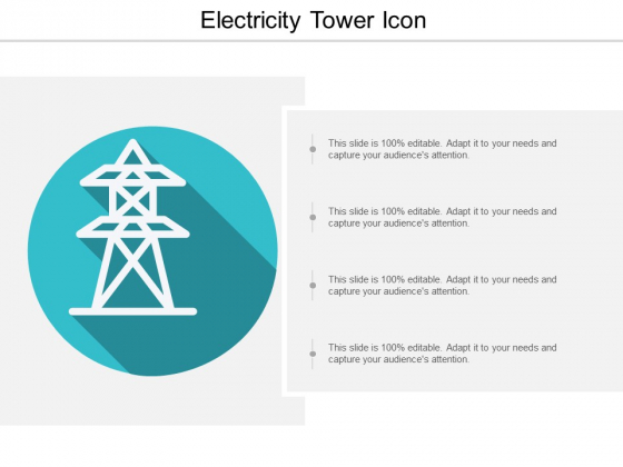 Electricity Tower Icon Ppt PowerPoint Presentation Icon Template