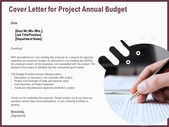 Elements Cover Letter For Project Annual Budget Ppt Slide PDF Elements Cover Letter For Project Annual Budget Ppt Slide PDF