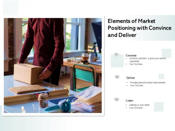 Elements Of Market Positioning With Convince And Deliver Ppt PowerPoint Presentation Inspiration Topics PDF Elements Of Market Positioning With Convince And Deliver Ppt PowerPoint Presentation Inspiration Topics PDF