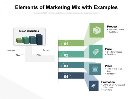 Elements Of Marketing Mix With Examples Ppt PowerPoint Presentation Pictures Deck PDF Elements Of Marketing Mix With Examples Ppt PowerPoint Presentation Pictures Deck PDF
