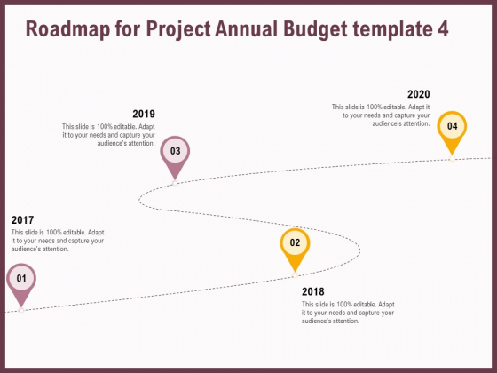 Elements Roadmap For Project Annual Budget 2017 To 2020 Ppt Styles Structure PDF Elements Roadmap For Project Annual Budget 2017 To 2020 Ppt Styles Structure PDF