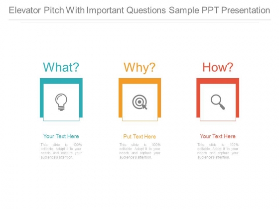 elevator pitch with important questions sample ppt presentation elevator pitch with important questions sample ppt presentation, Powerpoint templates