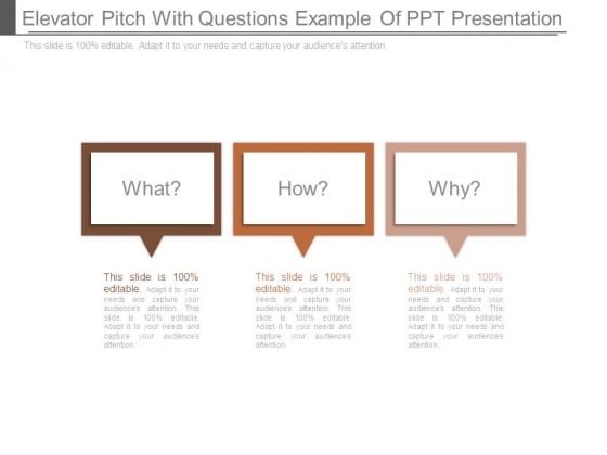 Elevator Pitch With Questions Example Of Ppt Presentation Elevator Pitch With Questions Example Of Ppt Presentation